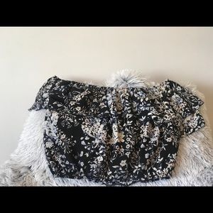 Cropped off the shoulder top